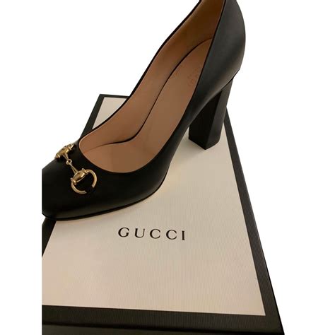 black gucci shoes heels|gucci heels platform.